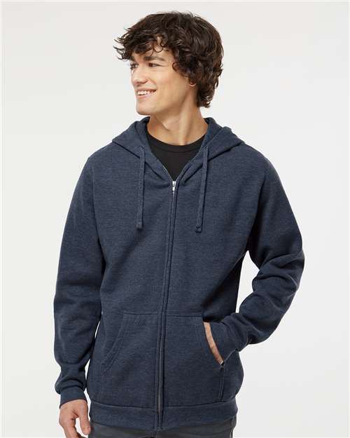 M&O Unisex Zipper Fleece Hoodie - 3331