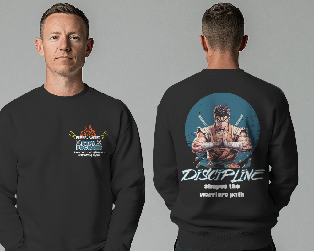 Stay Focused - Discipline Shapes the Warrior's Path Sweater